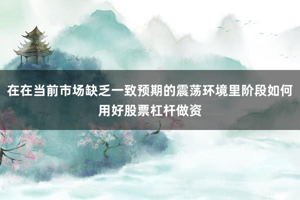 在在当前市场缺乏一致预期的震荡环境里阶段如何用好股票杠杆做资
