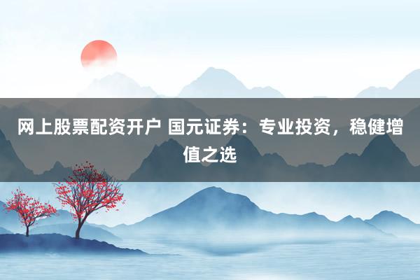 网上股票配资开户 国元证券：专业投资，稳健增值之选
