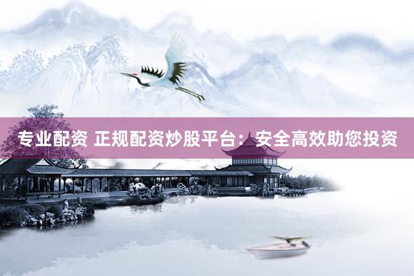 专业配资 正规配资炒股平台：安全高效助您投资